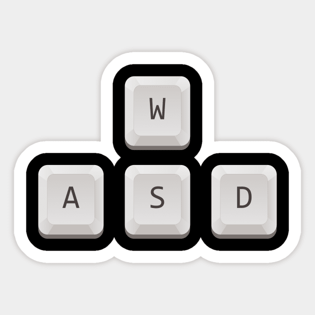 WASD Sticker by erinpriest